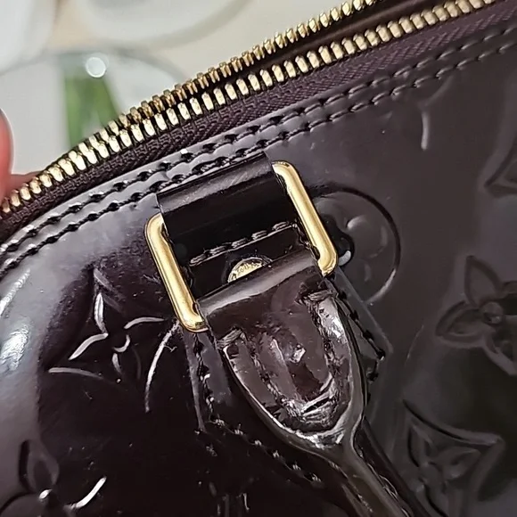 #0050-1108 LOUIS VUITTON MONOGRAM VERNIS ALMA HANDBAG - Picture 10 of 10